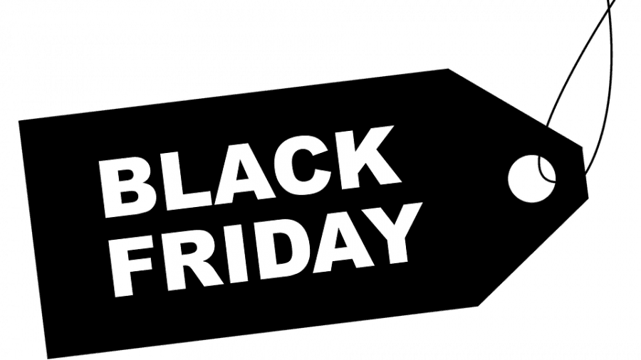 Black Friday shopping tag